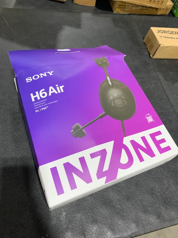 Photo 1 of Sony INZONE H6 Air Open-Back Wired Gaming Headset for PC, PS5 & Mobile – Ultra?Lightweight Over?Ear Headphones, Detachable High-Fidelity Mic, 360 Spatial Sound, USB?C Audio Box, Black