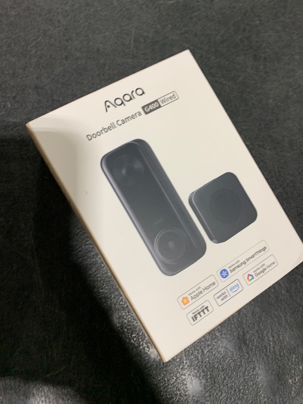 Photo 1 of Aqara Doorbell Camera G400 with Chime, Wired/PoE, HomeKit Secure Video, 2K HD Head-to-toe View, 2-Way Audio, 2.4/5GHz Wi-Fi 6, Supports Alexa/Google/SmartThings, Local Detection & 24/7 Recording, IP65
