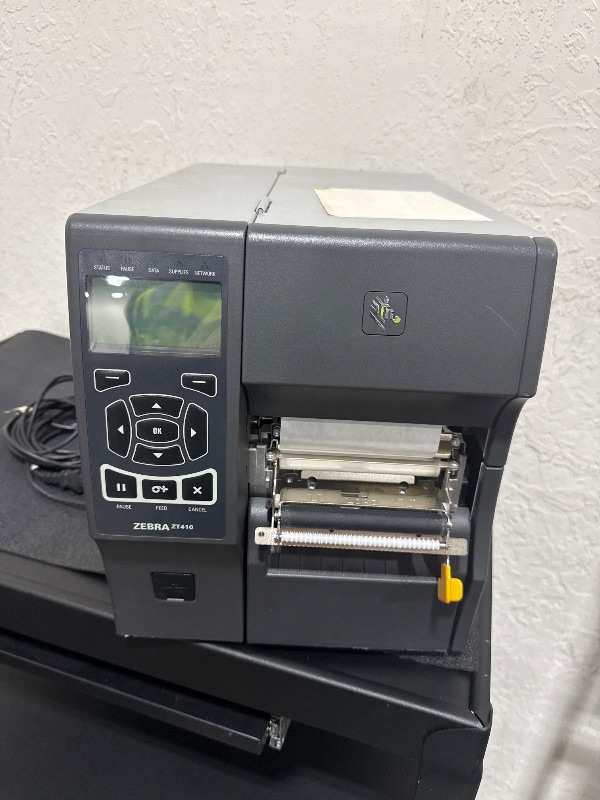 Photo 1 of Zebra ZT410 Barcode Label Printer, Thermal Transfer and Direct Thermal, USB/Ethernet Interface