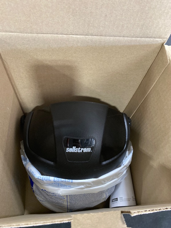 Photo 1 of Sellstrom DP4 Series Replacement Crown with Universal Slot Adapter, Fits All USA Flip-Up Face Shields (Sold Seperately), Black, S32003