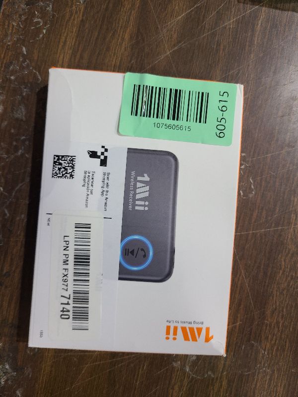 Photo 1 of 1Mii Bluetooth 5.3 Music Receiver for Car/Home Stereo, Aux Bluetooth Adapter for Car with Volume Control Supports Hands Free Calls, 16H Battery Life