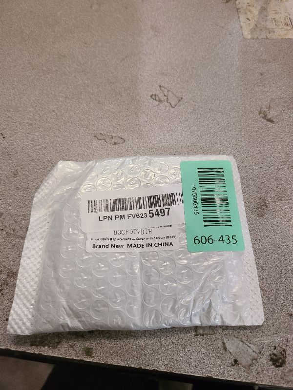 Photo 1 of 4 Inch Floor Drain Filter Cover, Threaded Circular Shower Drain Cover, Used for Replacing Drain Cover, Floor Drain Cover with Screws (Black)
