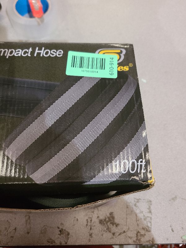View 3 of 100FT Garden Hose, 2026 New Upgraded Fabric Thickened Non-Expanding Water Hose, Ultra Lightweight & Flexible, Burst-Resistant, Kink-Free Hose 700 PSI for Outside, RV, Yard, 3/4GHT, Black-Gray