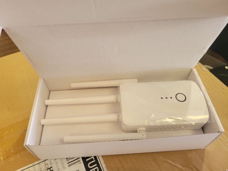 Photo 1 of 2026 WiFi Extender Signal Booster - 2.4GHz 300Mbps WiFi Booster for Home, Covers Up to 10999 Sq. Ft, Easy Setup, Ethernet Port & Access Point, Stable Internet Performance with 80+ Devices?White?