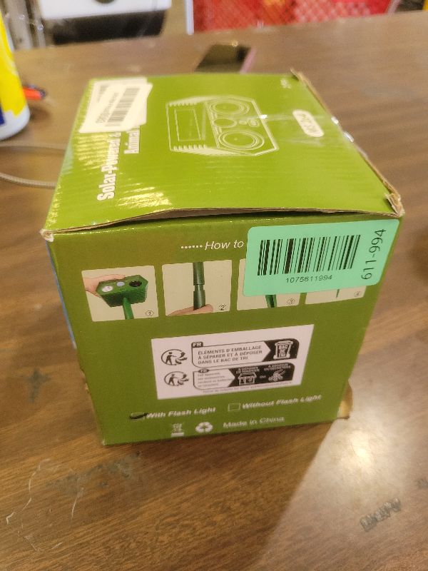 Photo 1 of 2026 Upgraded Solar Ultrasonic Animal Repellent Deer Repellent Devices with Motion Sensor & Flashing Light Cat Repellent Outdoor to Keep Squirrel Raccoon Rabbit Away from Yard Garden 1 Pack