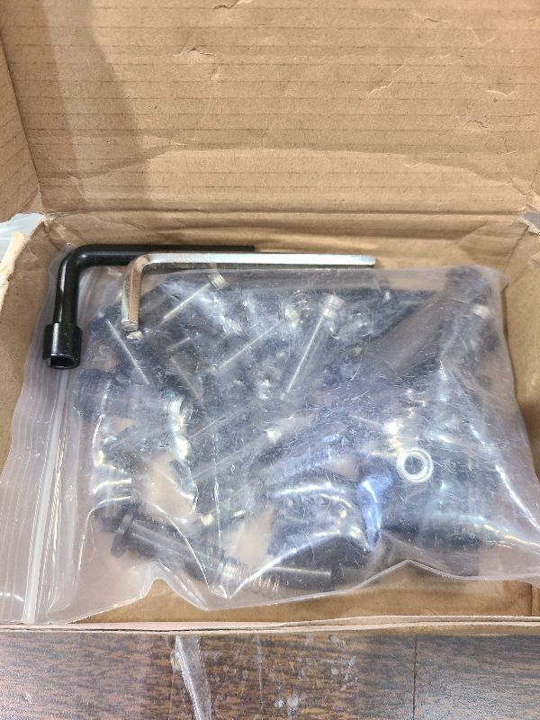 Photo 1 of [Patent] Coliwel Upgraded 20 Packs 1/8" Black Self-Locking Swageless Reusable Cable Railing Hardware Kit T316 Stainless Steel Invisible Tensioner for 2"x2" Metal Cable Railing Post Deck Railing Kit