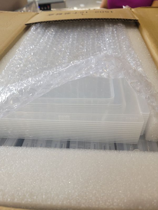 Photo 1 of 12 Pack Clear Shoe Storage Organizer with Magnetic Door,Stackable Plastic Shoe Boxes for Sneakers,Boots,and Heels,Space-Saving Foldable Shoe Rack for Closet,Durable Shoe Cabinet Organizer,White