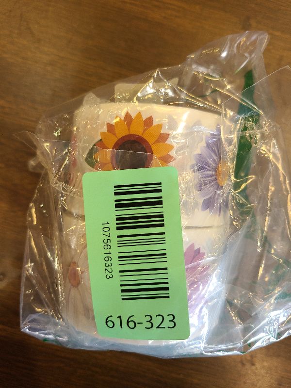 Photo 1 of 1200 PCS Flower Sticker Roll Spring Daisy Sunflower Sticker Decals Colorful Watercolor Flower Label Stickers for Scrapbooks Water Bottle Cards Envelopes and Spring Party Supply Decoration, 2 Rolls