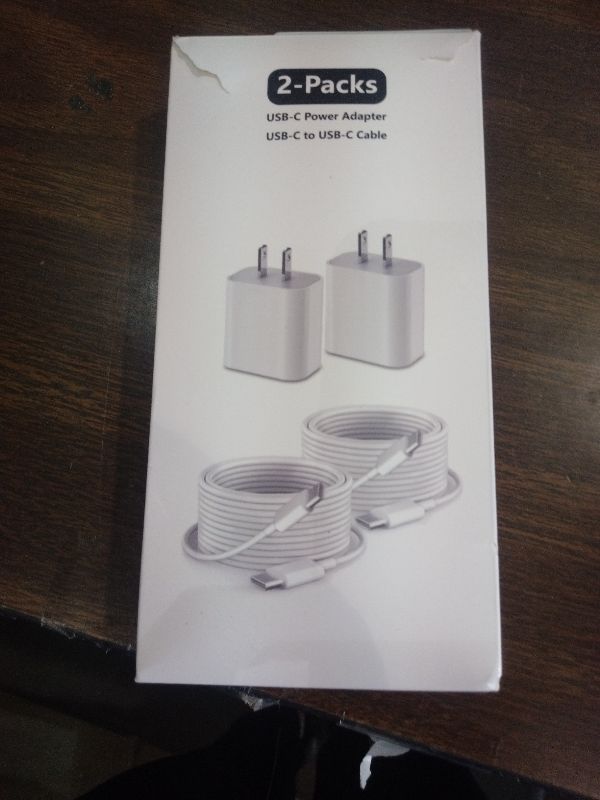 Photo 1 of 10FT USB C Cable for iPhone 17 16 15 Charger Fast Charging, Long USBC to C Charger Cable Cord with 20W Type C Fast Charger Block for iPhone 17 Pro Max/17Pro/16e/16 Pro/16 Plus/15/15 Pro max,iPad 2Pack