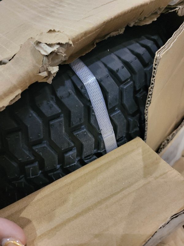 Photo 1 of 2-Pack 16 x 6.5-8 Riding Lawn Mower Tire and wheel with 3/4" or 5/8'' Bushing, 16Inch Tire Assembly for Lawn Mower, Garden Tractor.3" -6''Offset Hub. (16 x 6.50-8 Tubeless,3" Offset Hub)