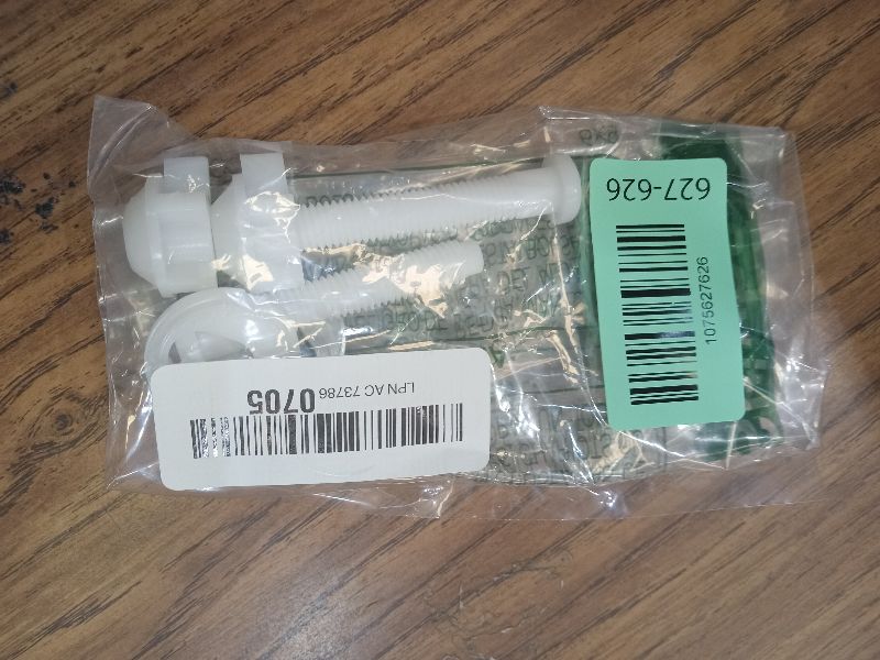 Photo 1 of 2 Pack Universal Toilet Seat Screws Replacement Kit, Plastic Bolts Toilet Seat Hinge Bolt Screws with Plastic Nuts and Washers Parts Kit, White