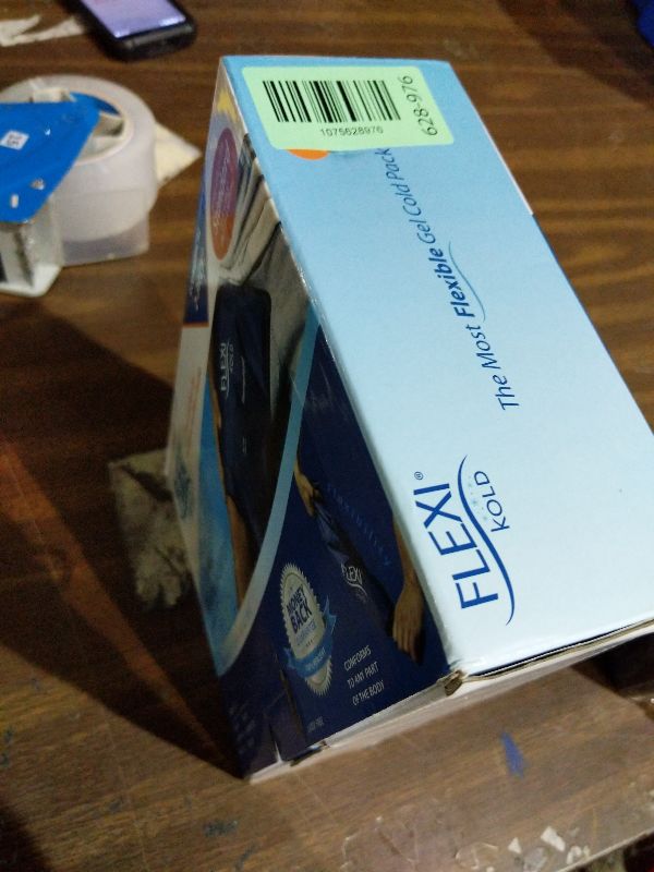 Photo 1 of 2 FlexiKold Gel Ice Packs (Standard Large: 10.5" x 14.5") - Reusable Cold Pack for Injuries, for Back Pain Relief, Migraine Relief Pad, After Surgery, Postpartum, Headache, Shoulder - 6300-COLD 2PK