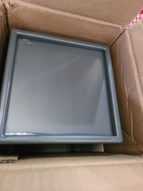 Photo 1 of 1.25 Gallon Acrylic Beverage Dispenser with Gray Metal Stand – Cold Drink Server with Ice Chamber & Stainless Steel Spigot