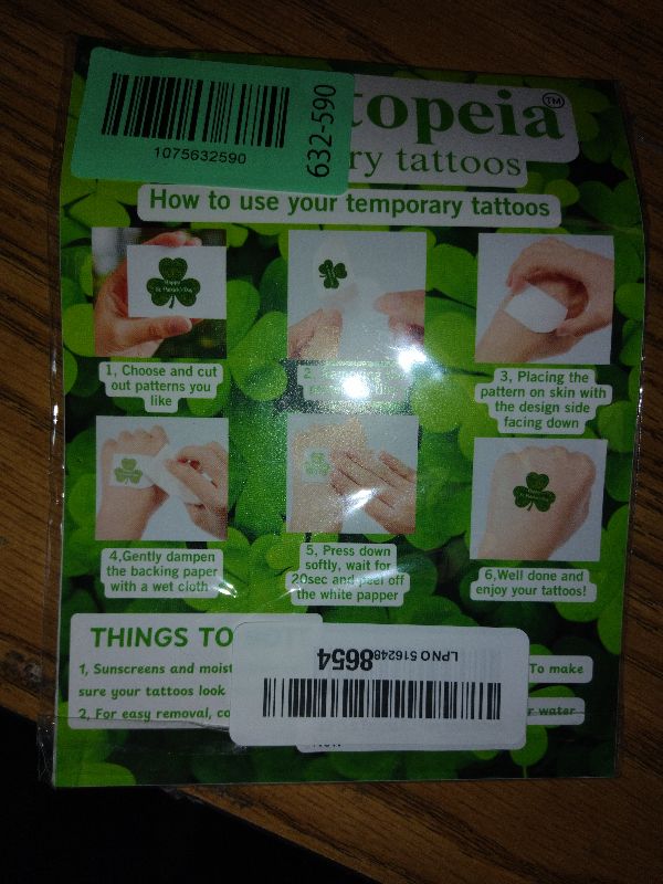 Photo 1 of 160PCS St Patricks Temporary Tattoos Stickers | St Patricks Party Favors Decorations Irish Holiday Green Clover Rainbow Shamrock Party Supplies Craft Gift Idea For Kids Boy Girl Teen Adult-8sheets