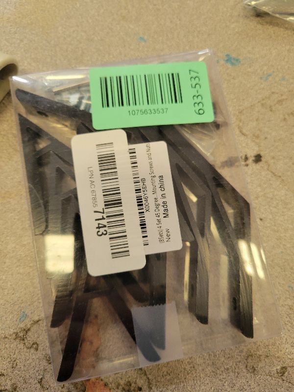 Photo 1 of (8Sets) 4 Set 45 Degree with 4 Set 135 Degree Angle 2020 Series Aluminum Extrusion Profile Accessories?Aluminum Corner Brackets Profile with Mounting Screws and Nuts