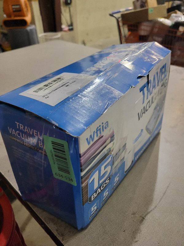 Photo 1 of 15 Packs Vacuum Bags for Travel with Rechargeable Pump, 3 Sizes Vacuum Seal Bags for Clothing, Compression Vacuum Travel Bags for Luggage, Vacuum Packing Bags for Closet Organization