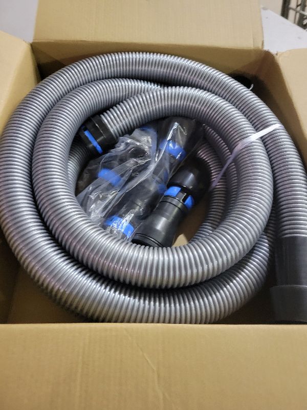 Photo 1 of 16FT Shop Vac Hose Dust Collection Hose Kit for Home & Shop Vacuum System with Expanded Multi-Brand Power Tool Adapter Set with 6 Sander Vacuum Adapters for 2-1/4" Dust Collector Vacuum Connection