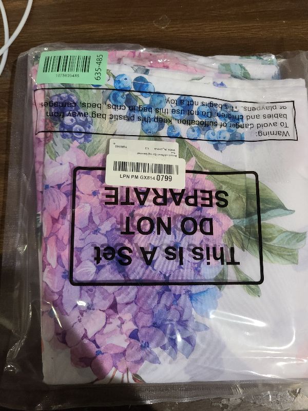 Photo 1 of 12 Pcs Hydrangea Flowers Cloth Napkins Floral Butterfly 20'' x 20'' Washable Dinner Tea Party Napkins for Kitchen Party Wedding Restaurant Indoor Outdoor Botanical Fresh Spring Summer