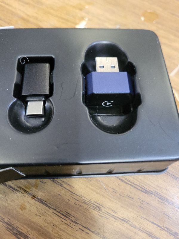 Photo 1 of 2026 Upgraded Mini Wireless CarPlay Adapter for CarPlay & Android Auto, Plug & Play, Fast, Auto Connect, No Latency 2in1 Car Play Wireless Adapter for iPhone iOS 10+ Android 11+ Information Display