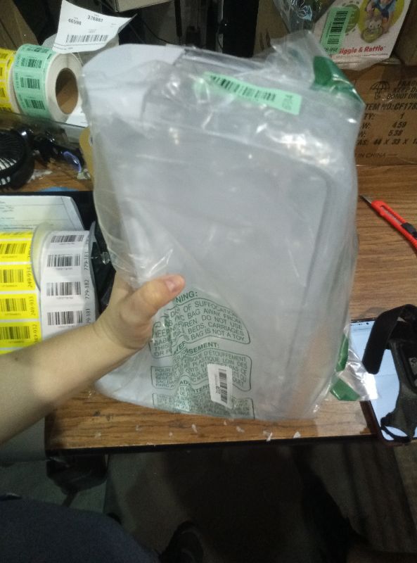 Photo 1 of ?DA97-11483A Left Lower Refrigerator Door Shelf Bin for Sam-sung RFG296HDBP RFG297HDBP RFG297HDRS RFG298HDBP RFG298HDRS - Replacement Part 2630180 AP5272852 PS4176339