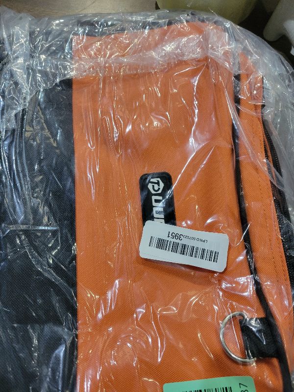 Photo 1 of 12" Small Tool Bag 2 Pack, Zipper Tool Pouch 2 Compartments, Utility ToolBag with Carrying Handle, Toolbox Organization, Screwdriver Storage Tool Box, Electrician Mechanic Men Dad Gifts, Orange/Green