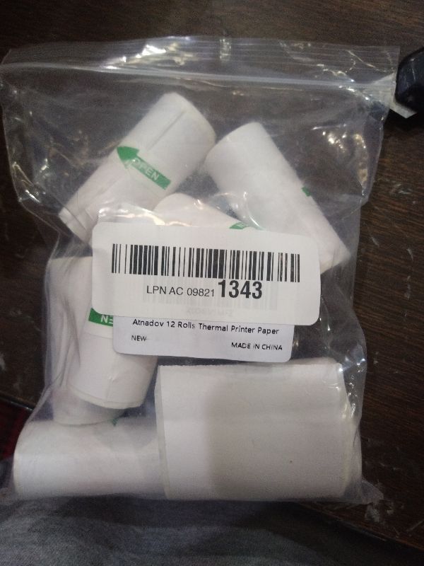 Photo 1 of 12 Rolls Mini Thermal Printer Sticker Paper, Kids Instant Camera Refill Print Paper, Atnadov HD Thermal Paper for Most Kids Instant Camera (White 7 Rolls Sticker Paper)