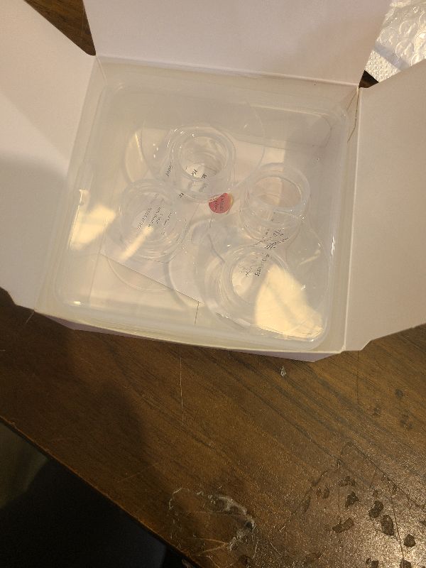 Photo 1 of 18mm Flange Inserts for 24mm Flange/Shield, Compatible with Momcozy/Medela/MOMMED/Bellababy/Spectra Breast Pumps, Pump Parts Replace (4PCS 18mm)