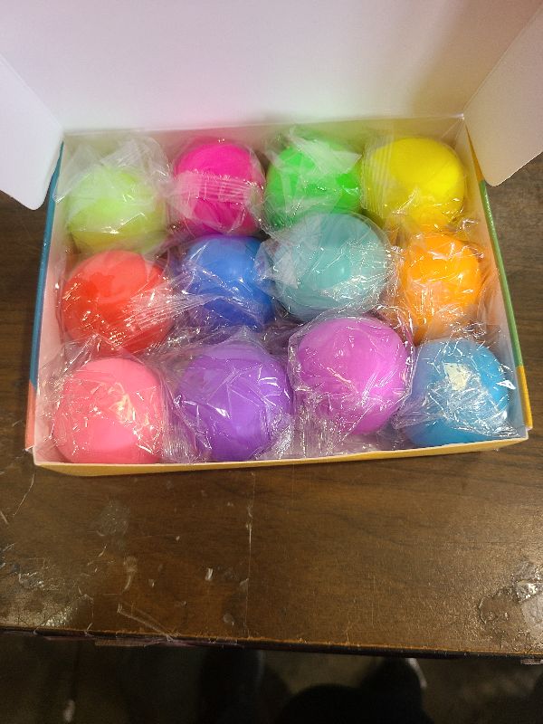 Photo 1 of 12 Pack Slow Rising Stress Ball,Stress Balls for Kids Adults,Stretchy Fidget Toys for Stress Relief,Hand Therapy Sensory Squishy Ball, Squishy Toys for Kids, Classroom Prize Box Party Favors