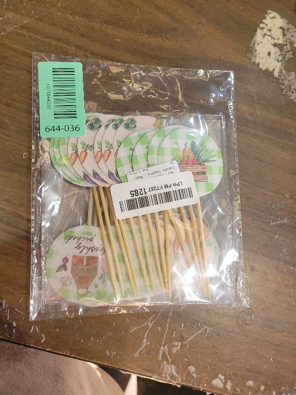 Photo 1 of 25 PCS Locally Grown Cupcake Toppers Baby Shower Decor Vegetables Fruit Themed Cupcake Cake Decorations Farmers Market Gender Reveal Party Supplies