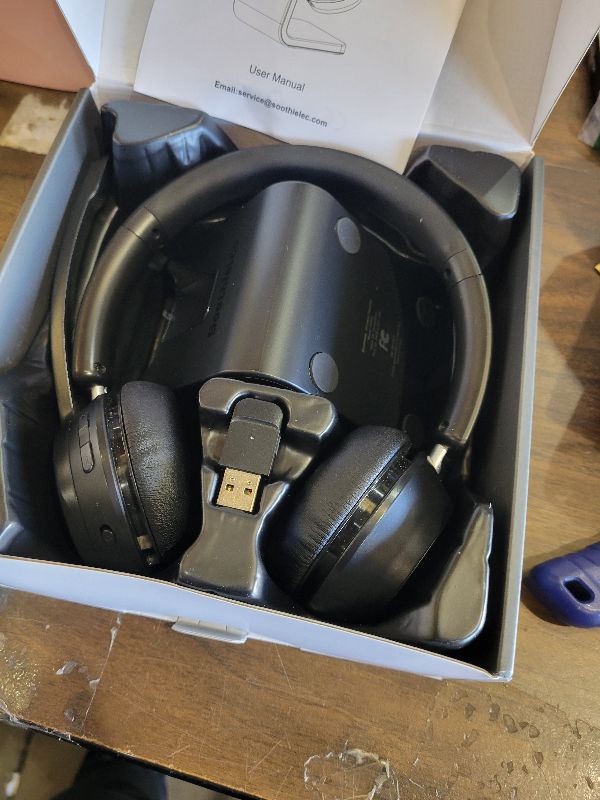 Photo 1 of (Upgraded Version) Wireless Headset, Bluetooth Headset with Noise Cancelling Microphone, Best Headphones with Mic Mute & USB Dongle for PC/Computer/Laptop/Cell Phones/Remote Work/Call Center