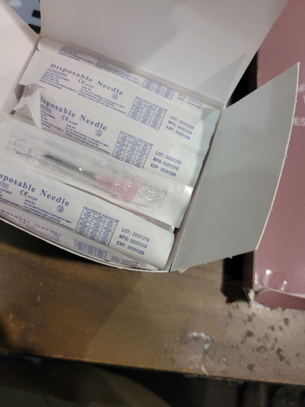 Photo 1 of 18 Gauge 1 Inch Needle (100 Pack), Sterile Disposable Injection Luer Lock Industrial Accessories Needles,Individually Wrapped