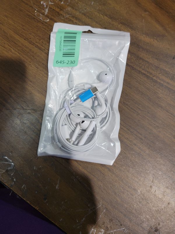 Photo 1 of 2 Pack Headphones with USB-C Plug, Wired Ear Buds with Built-in Remote to Control Music, Phone Calls, and Volume,Compatible for iPhone 15 16 17 Pro Max Plus.