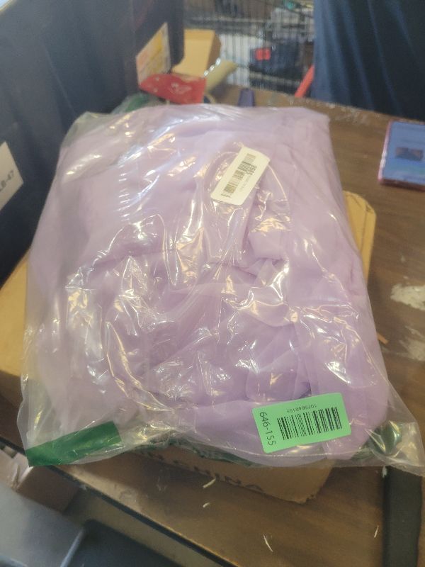 Photo 1 of 10x10ft Purple Tulle Backdrop Curtain with Lights String for Parites, Sheer Photo Backdrop Curtains for Wedding Baby Shower Birthday Party Photo Shoot Decorations