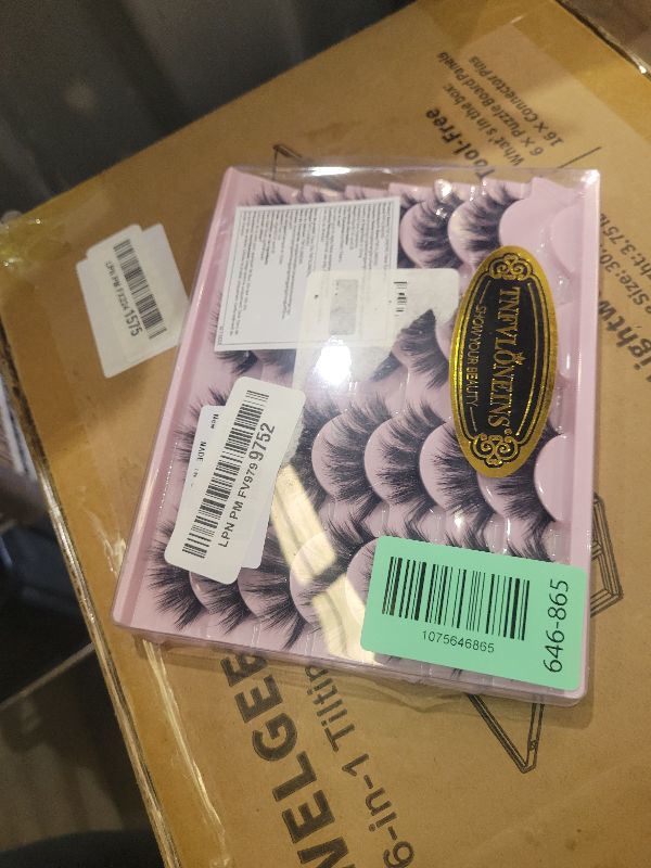 Photo 1 of 14 Pairs Wispy Mink Lashes False Eye Lashes Natural Look 5D Volume 16mm Fake Eyelashes Pack by TNFVLONEINS