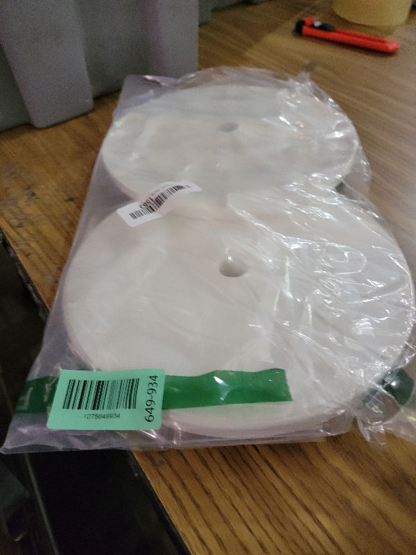 View 2 of 2 Pack White Swimming Pool Skimmer Cover Debris Canister Deck Lid 9 1/8" Inch Skimmer Valve Lid Replacement
