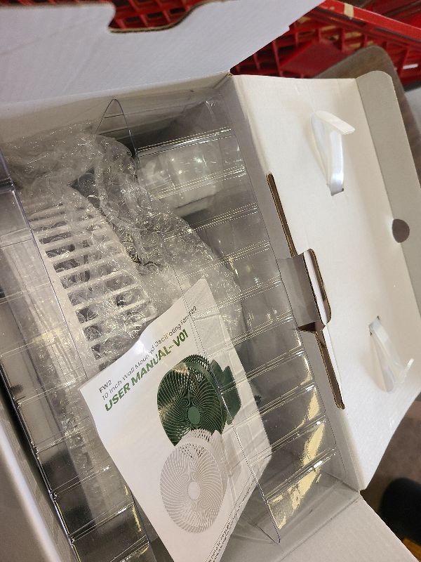 Photo 1 of 10 Inch Oscillating Wall Fan for Bedroom, Portable Small Mount Fan with Remote and Timer, (12V),90°Oscillating, Powerful 4 Speeds, Quiet Fan, Adjustable Tilt,for RV, Garage, Corner,5.9 ft Cord, White