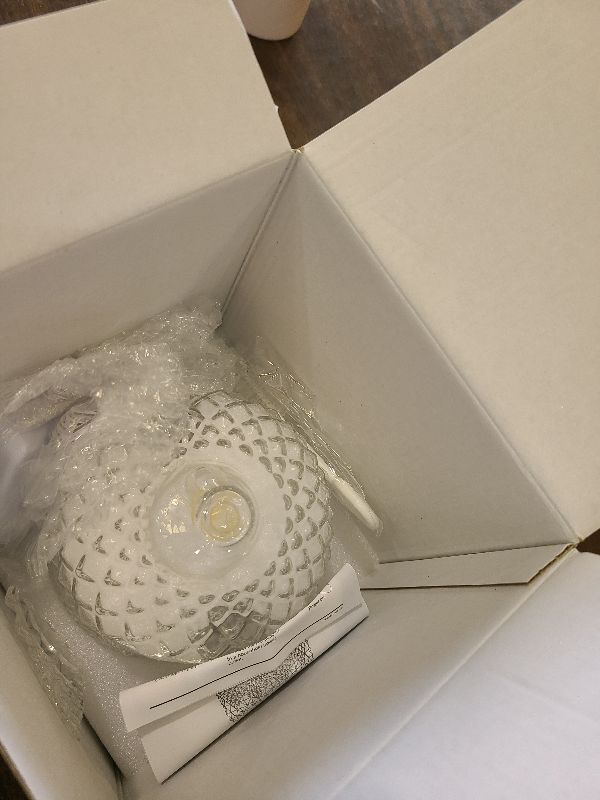 Photo 1 of 200ml Glass Reservoir Essential Oil Diffuser with Glass Dome Ultrasonic Aromatherapy Diffuser with Four Timer Colorful Light Auto-Off for Home Office Bedroom