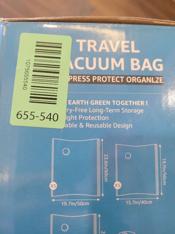 Photo 1 of 15 Packs Vacuum Bags for Travel with Rechargeable Pump, 3 Sizes Vacuum Seal Bags for Clothing, Compression Vacuum Travel Bags for Luggage, Vacuum Packing Bags for Closet Organization