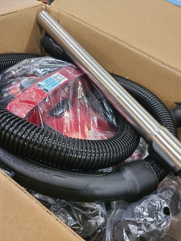 Photo 1 of 1600W Canister Vacuum Cleaner, Bagless Vacuum Cleaner with 45kPa Strong Suction, 4L Large Dust Cup, Variable Speed Control, 5 Tools, Lightweight Canister Vacuum for Home, Pet, Carpet, Hard Floor