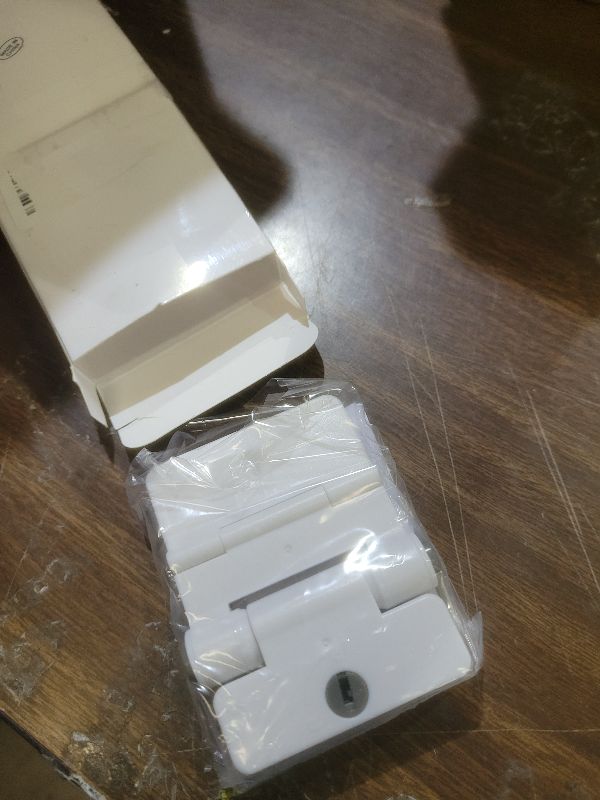 Photo 1 of 2 Pack Refrigerator Door Locks Double Button Adhesive Fridge Lock with Keys, File Drawer Lock, Child Proof Freezer Door Lock and Child Baby Safety Cabinet Locks