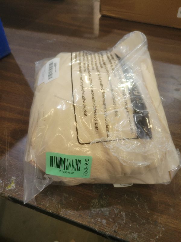 Photo 1 of 1 Pack Light Champagne Table Clothes for 4 Foot Rectangle Tables, One-Piece Wrinkle Resistant Stretch Spandex Table Covers with Skirt for Event Banquet Wedding Birthday Party