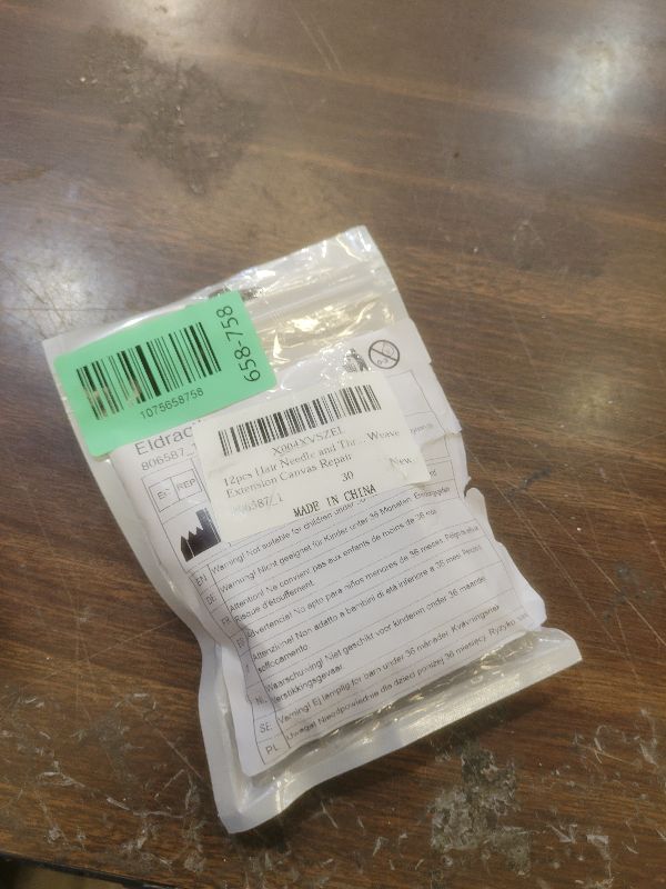 Photo 1 of 12pcs Hair Needle and Thread Set 9Pcs Curved Needle with 3Pcs Black Threads Hair Extension Tools for Making Wig Sewing Needles and Thread for Hand Sewing Hairs Weave Extension Canvas Repair