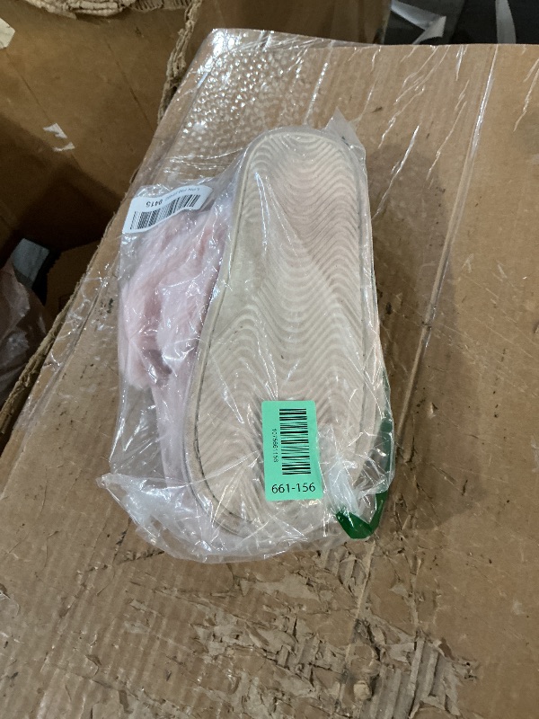 Photo 1 of ** stock photo for reference **
JIASUQI Womens Soft Plush Lightweight House Slippers Cross Band Slip on Open Toe Cozy Indoor Outdoor Slippers Rose Pink 11.5-12.5