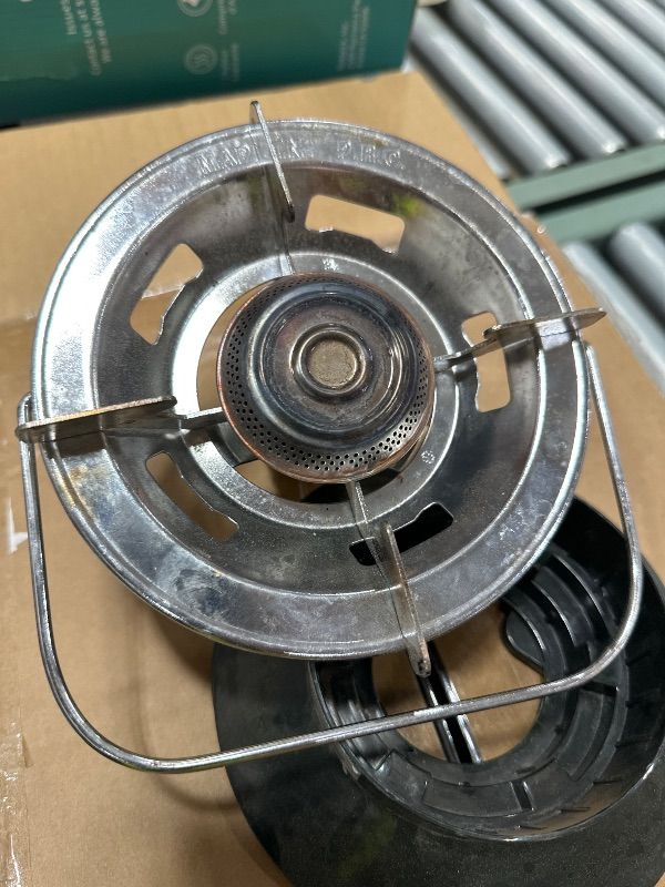 View 2 of *** PARTS ONLY - SEE PHOTOS *** ODSD 2 Burner Camping Stove with Windshield, 20000 BTU Propane Camp Stove, Portable Folding Gas Stove, Camping Essentials Gear Includes Frying Pan, Coffee Stand & Carry Bag, Green