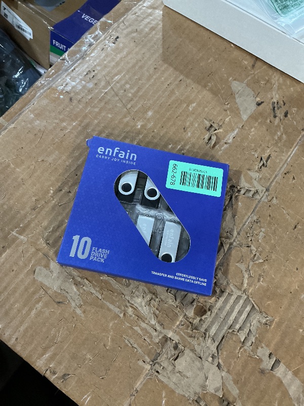 Photo 1 of ***FACTORY SEALED***
Enfain 16GB USB 2.0 Flash Drive 10 Pack | Swivel Thumb Drives with 31 Labels | Gift-Ready Packaging for Corporate Events, Office & Team Distributions (Black)