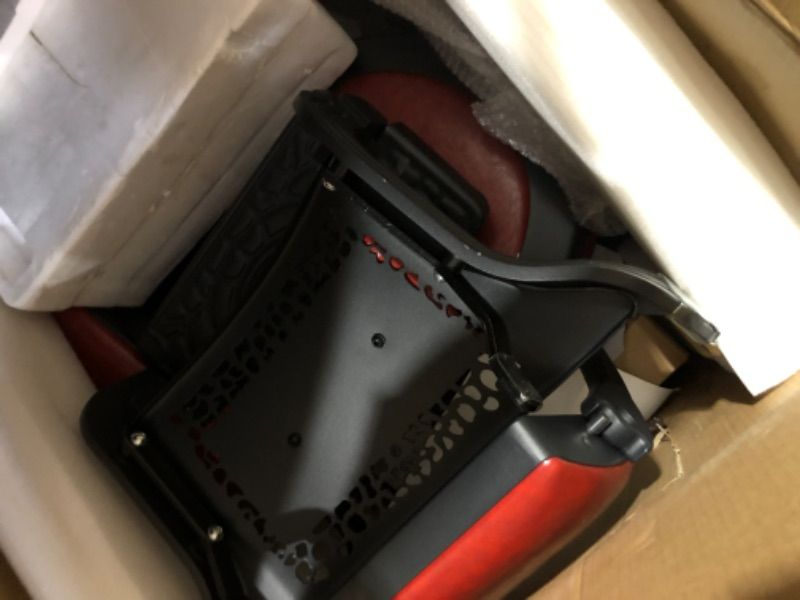 View 4 of **PARTS ONLY**
Red Vintage Reclining Salon Chair for Hair Stylist, Classic Heavy Duty Barber Chair for Salon & Tattoo