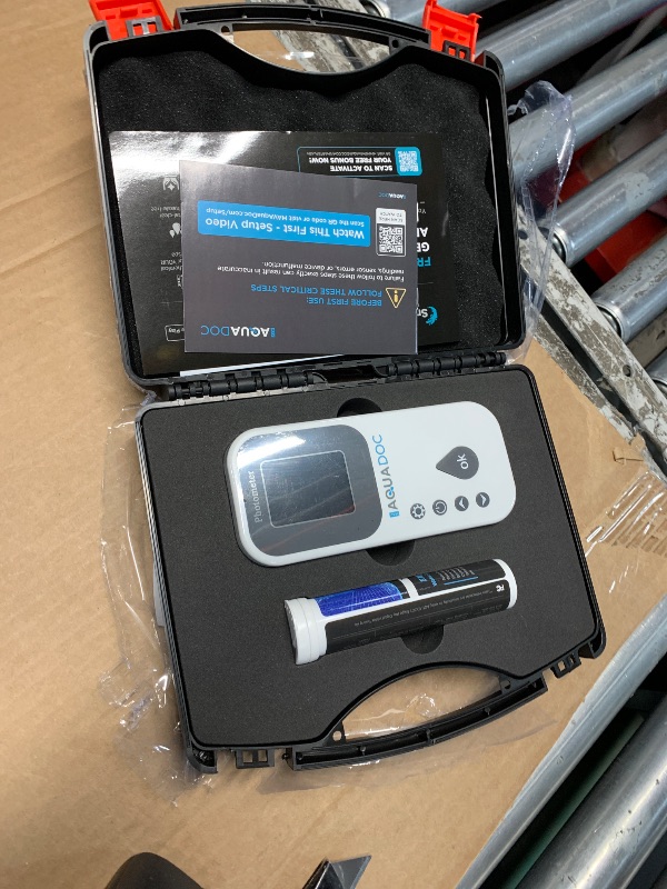 Photo 1 of ***FACTORY SEALED - OPENED FOR INPSECTION***Eagle Ray Digital Spa Water Test Kit by AquaDoc with Digital Water Tester and 30 hot tub Test Strips for Chlorine, Bromine, Total Hardness, Cyanuric Acid, Alkalinity, and pH