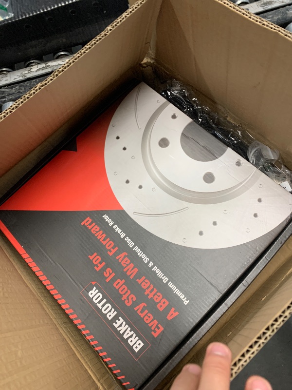 Photo 1 of ***MISSING PARTS***
MOTOREVO Front Geomet Coated Brake Kit for CR-V 2007-2016 (2012-2016 AWD Only) High-Carbon Alloy Drilled & Slotted Vented Rotors & Ceramic Brake Pads [ 2012-2016 NOT for FWD ] [ 2007-2011 All Models ]