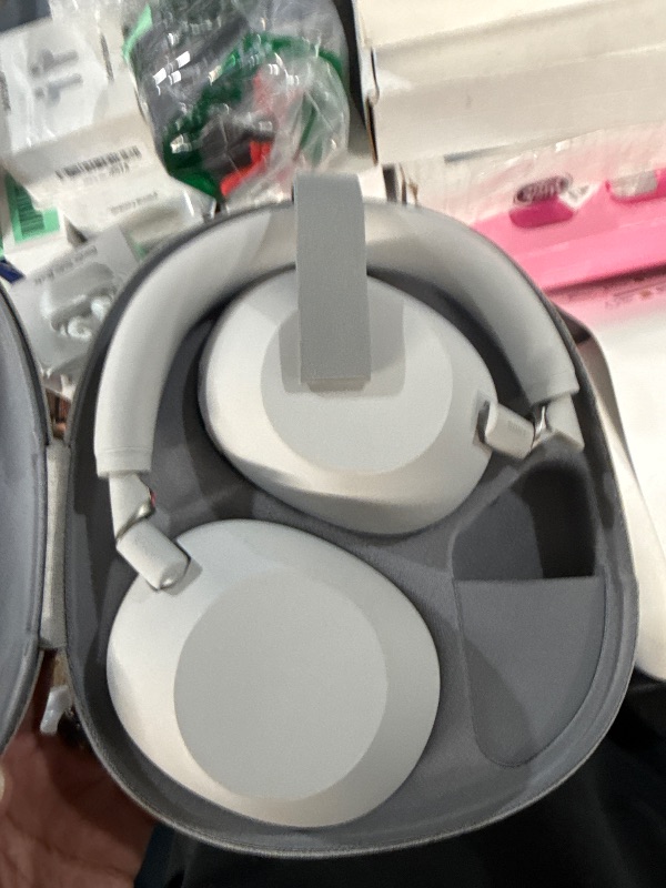 View 2 of ***MISSING CHARGER***Sony WH-1000XM6 The Best Noise Canceling Wireless Headphones, HD NC Processor QN3, 12 Microphones, Adaptive NC Optimizer, Mastered by Engineers, Studio-Quality, 30-Hour Battery, Platinum Silver