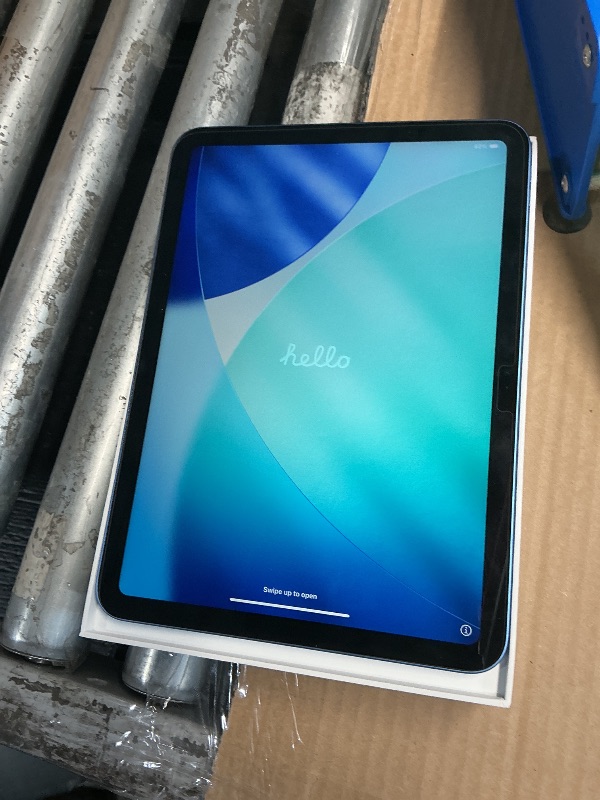 Photo 1 of ***MISSING CHARGERApple iPad 11-inch: A16 chip, 11-inch Model, Liquid Retina Display, 128GB, Wi-Fi 6, 12MP Front/12MP Back Camera, Touch ID, All-Day Battery Life — Blue